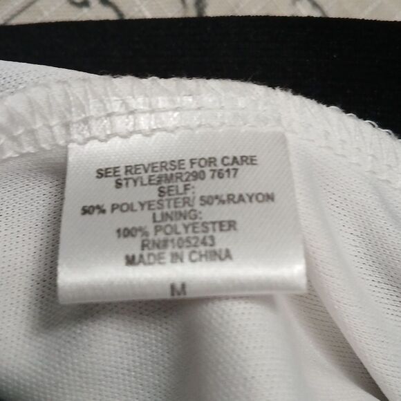 WallpapHer  navy peach white striped pullon maxi skirt  Sz M NWOT - Picture 9 of 9